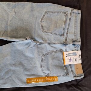 Seven7 Blue Straight Leg Jeans with Classic Design